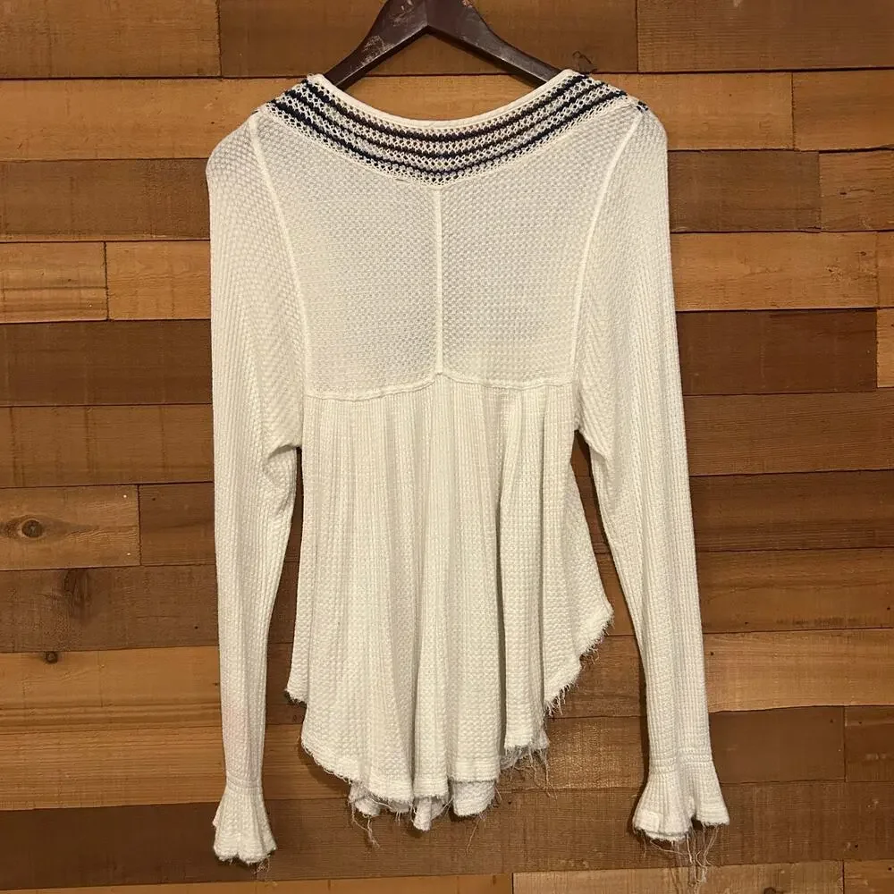 Free People Soul Mate Knit Crochet Top Size Small